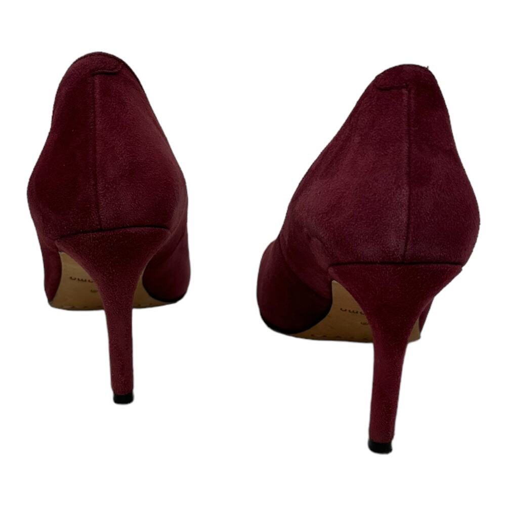 Corso Como lush red/plum red suede pump heel shoes size 6.5 M - Picture 4 of 12